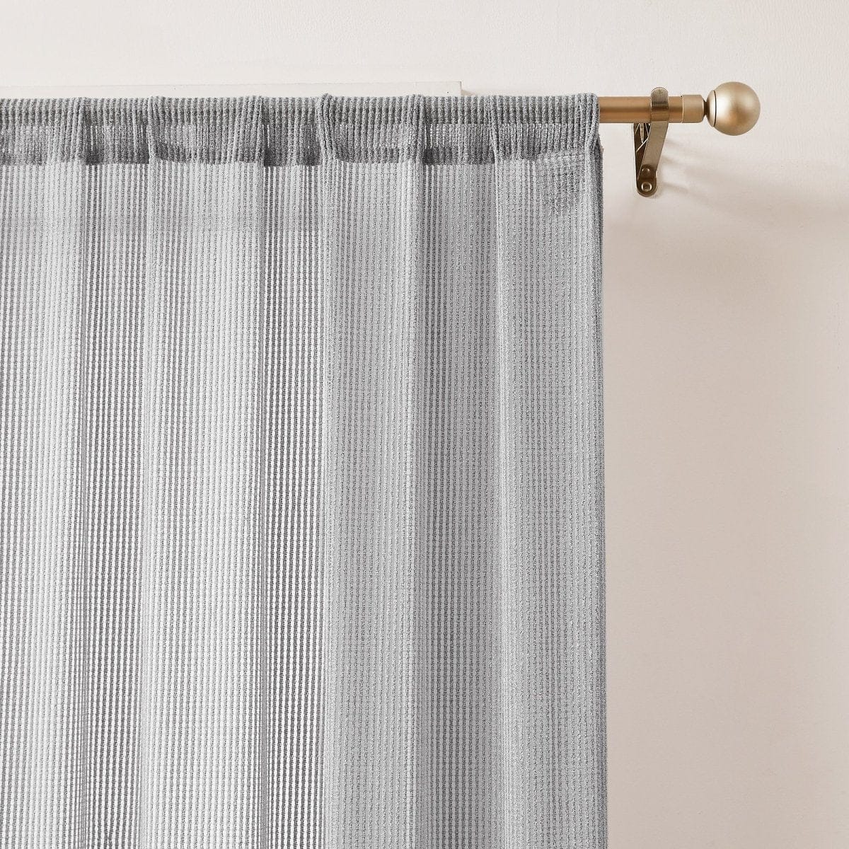 Milla Knitted Textured Sheer Window Curtain Panel Pair - Image 9