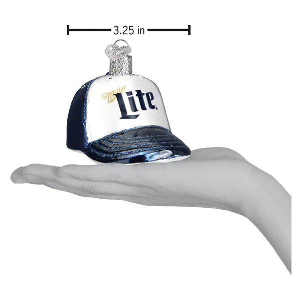 Miller Lite Baseball Cap Ornament - Image 6
