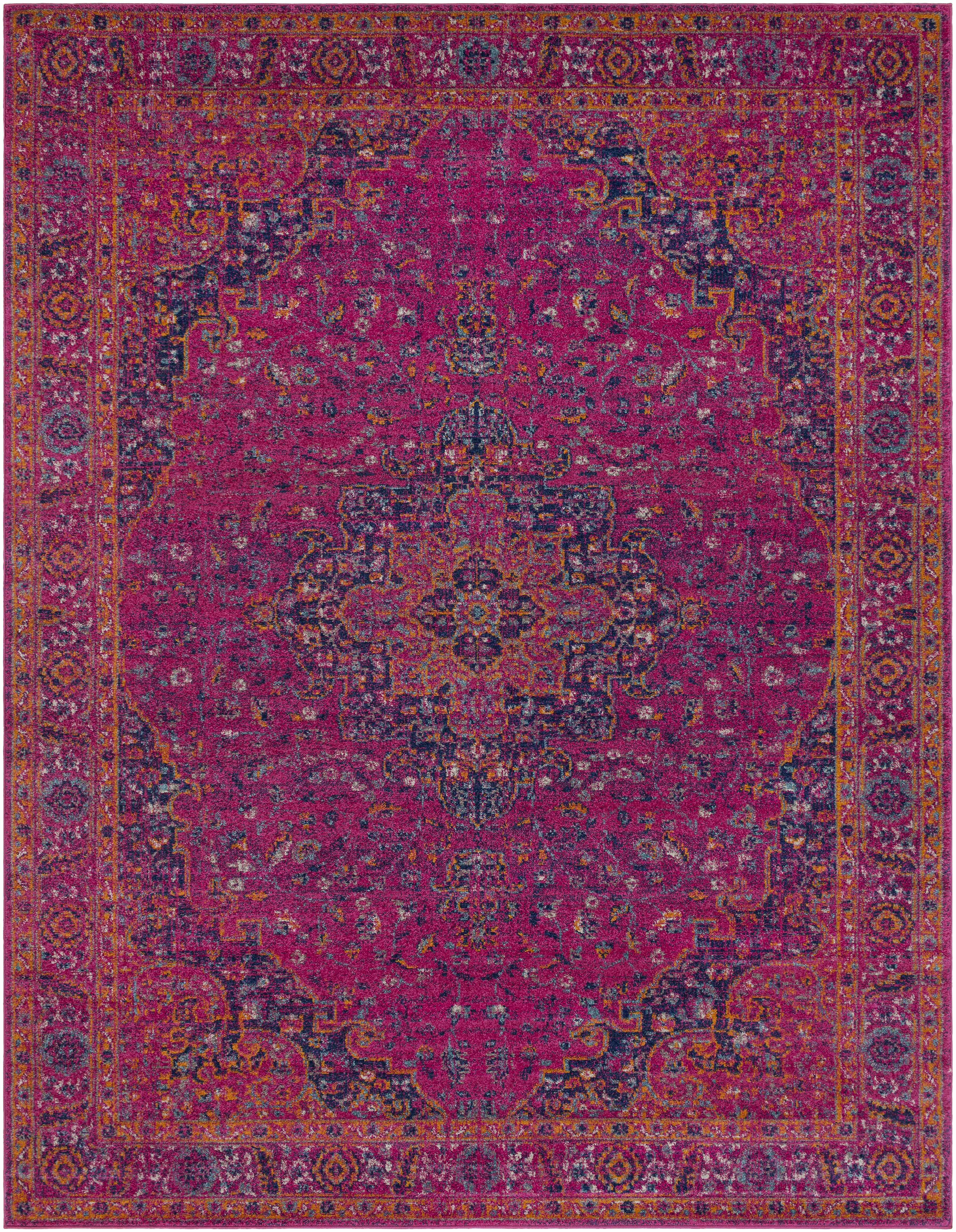 Milliken Magenta Area Rug