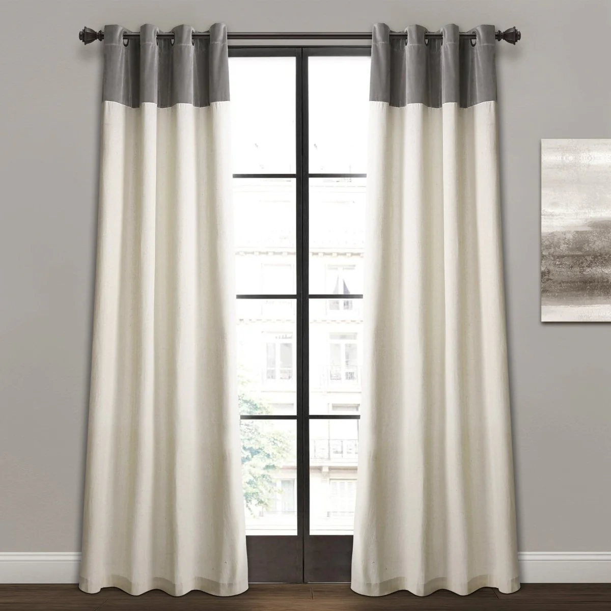 Milo Linen Window Curtain Panel Set - Image 2