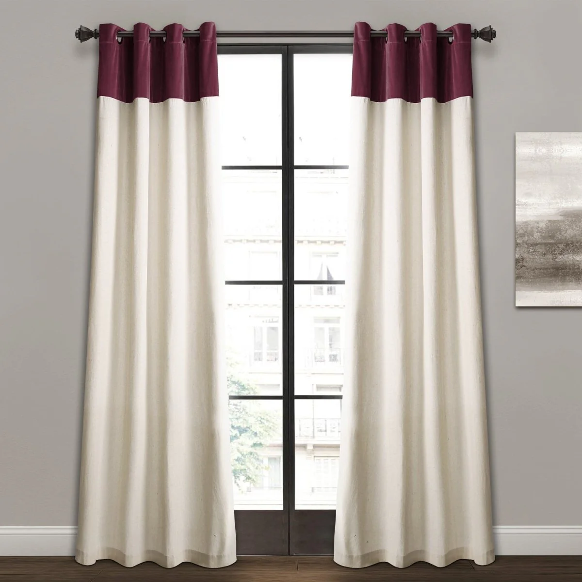 Milo Linen Window Curtain Panel Set - Image 3