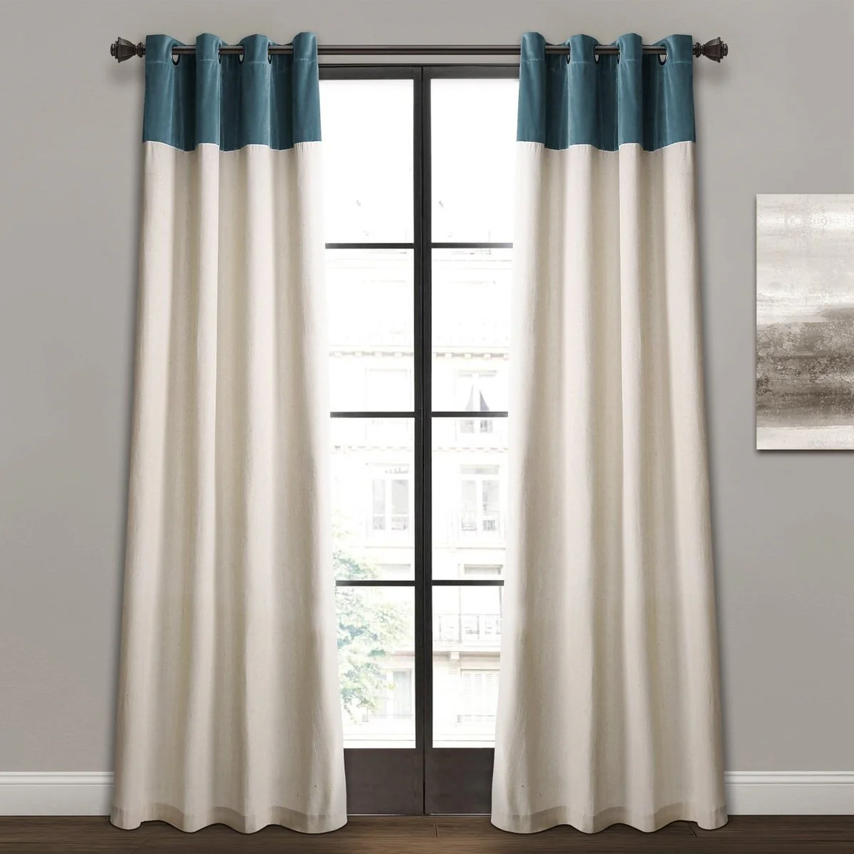 Milo Linen Window Curtain Panel Set - Image 4