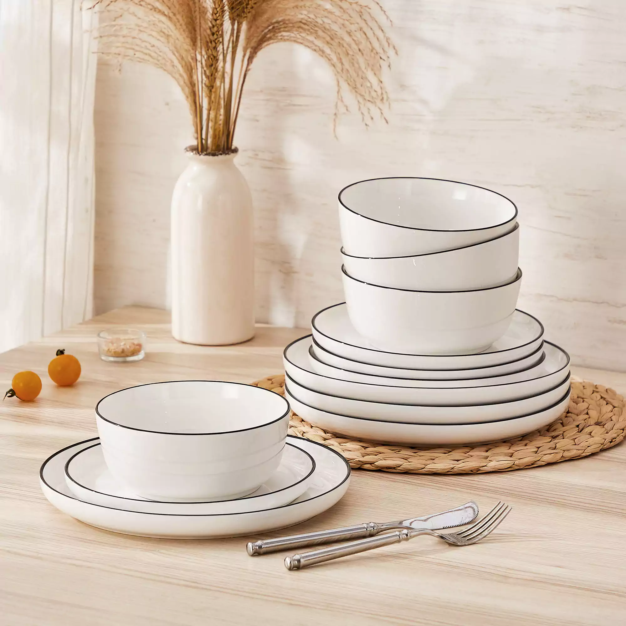 Mina 12 Piece Dinnerware Set - Image 16