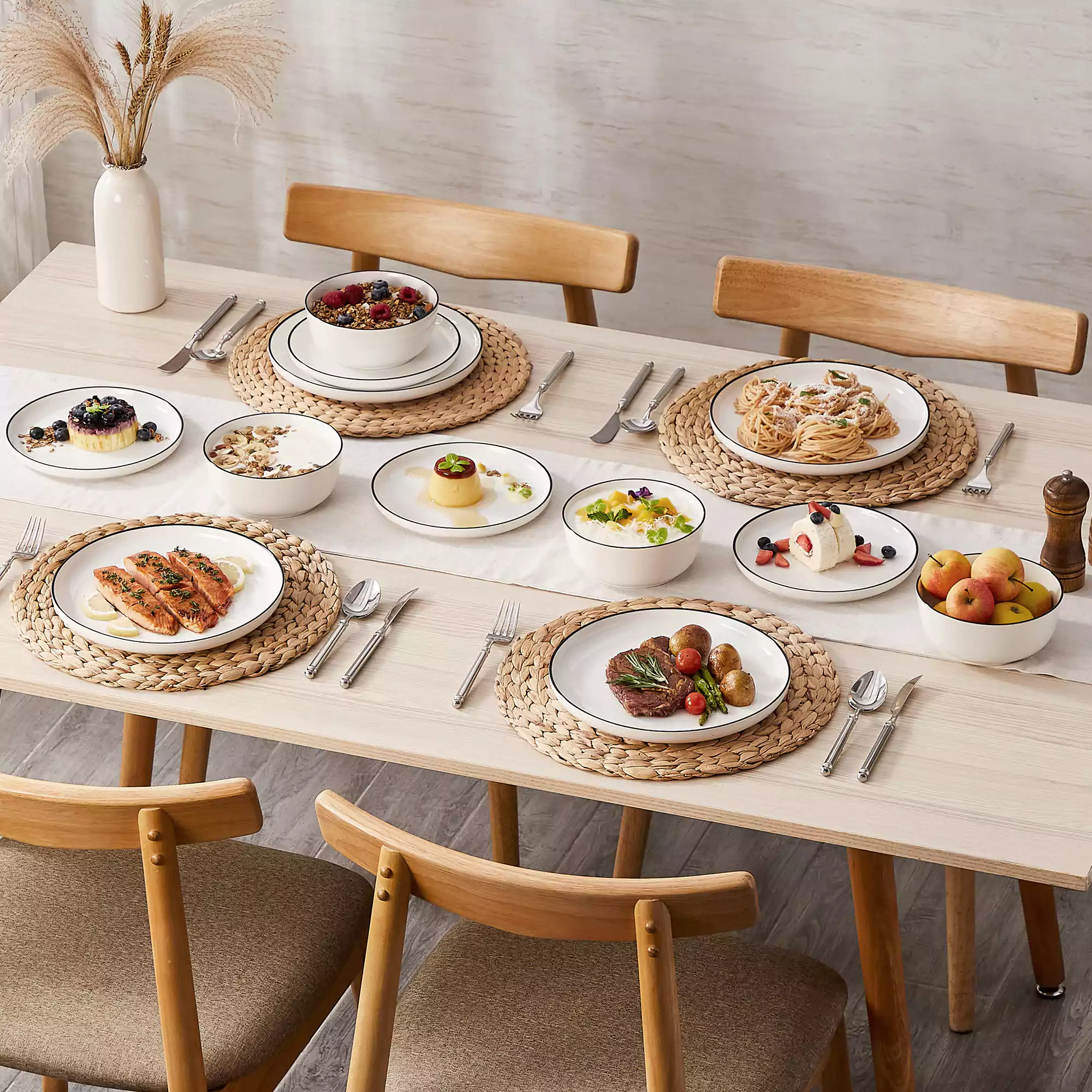 Mina 12 Piece Dinnerware Set - Image 20