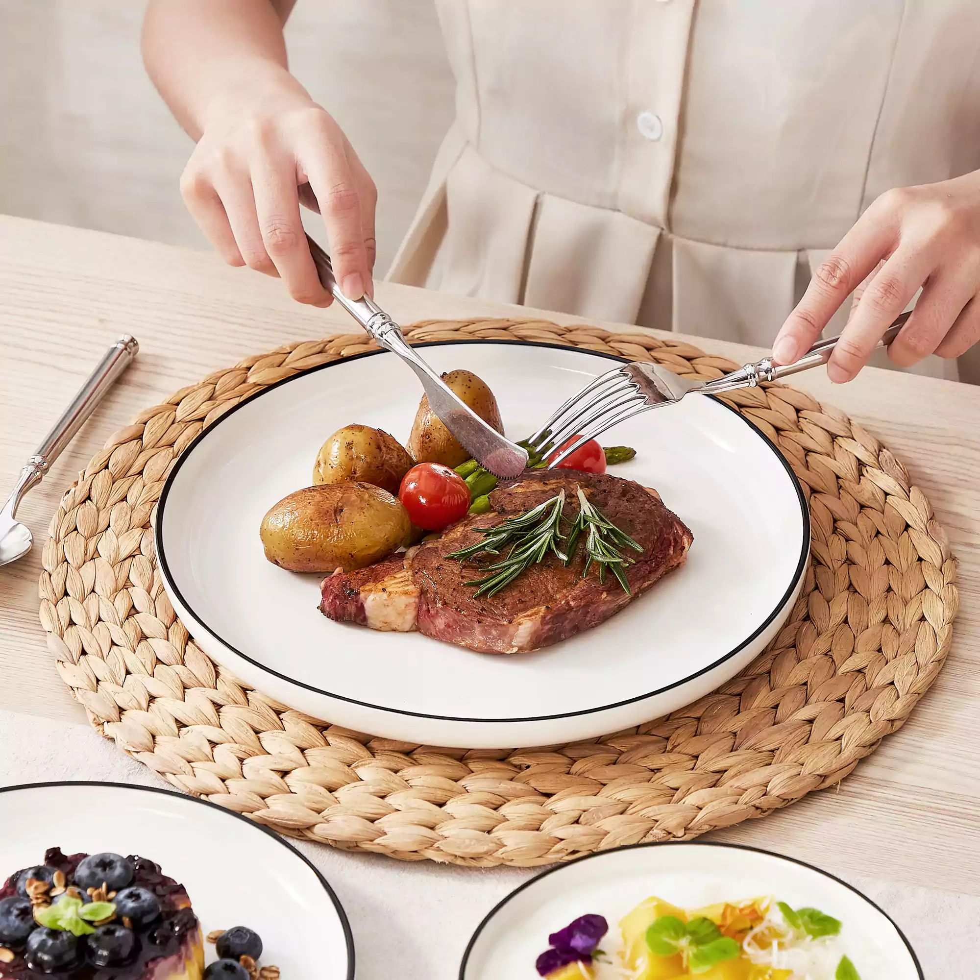 Mina 12 Piece Dinnerware Set - Image 24