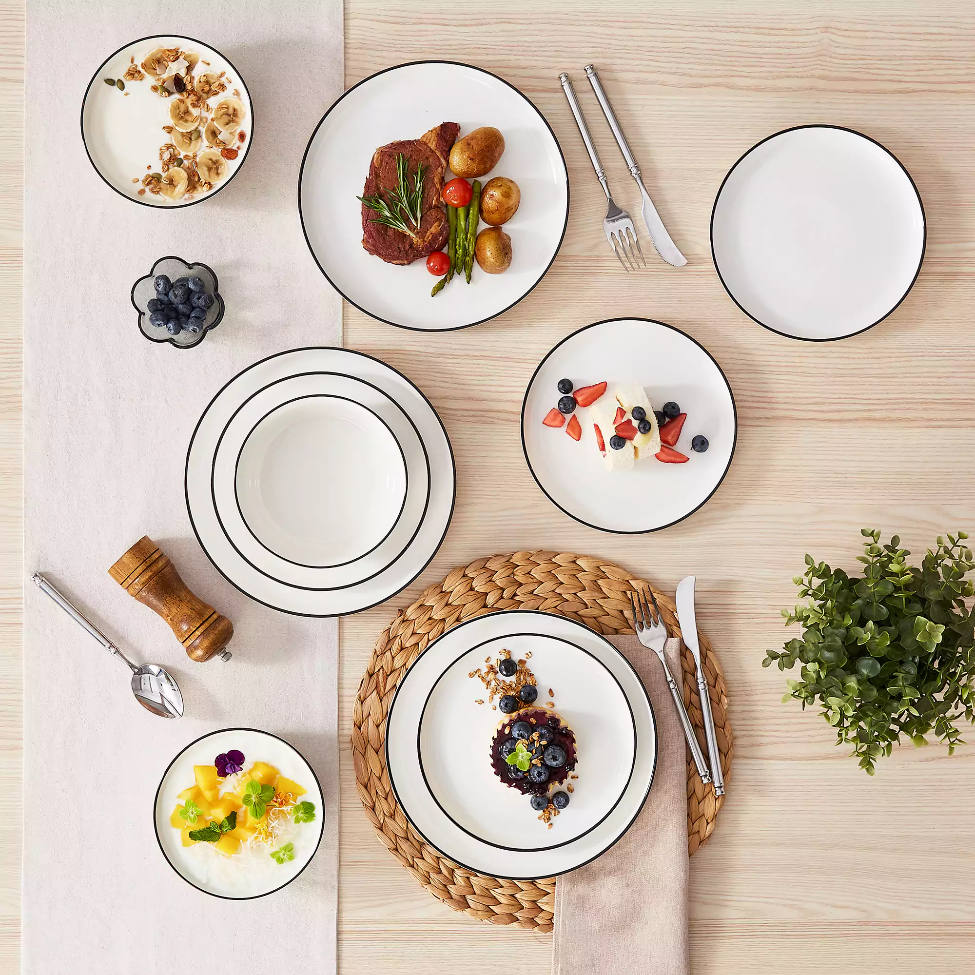 Mina 18 Piece Dinnerware Set - Image 24