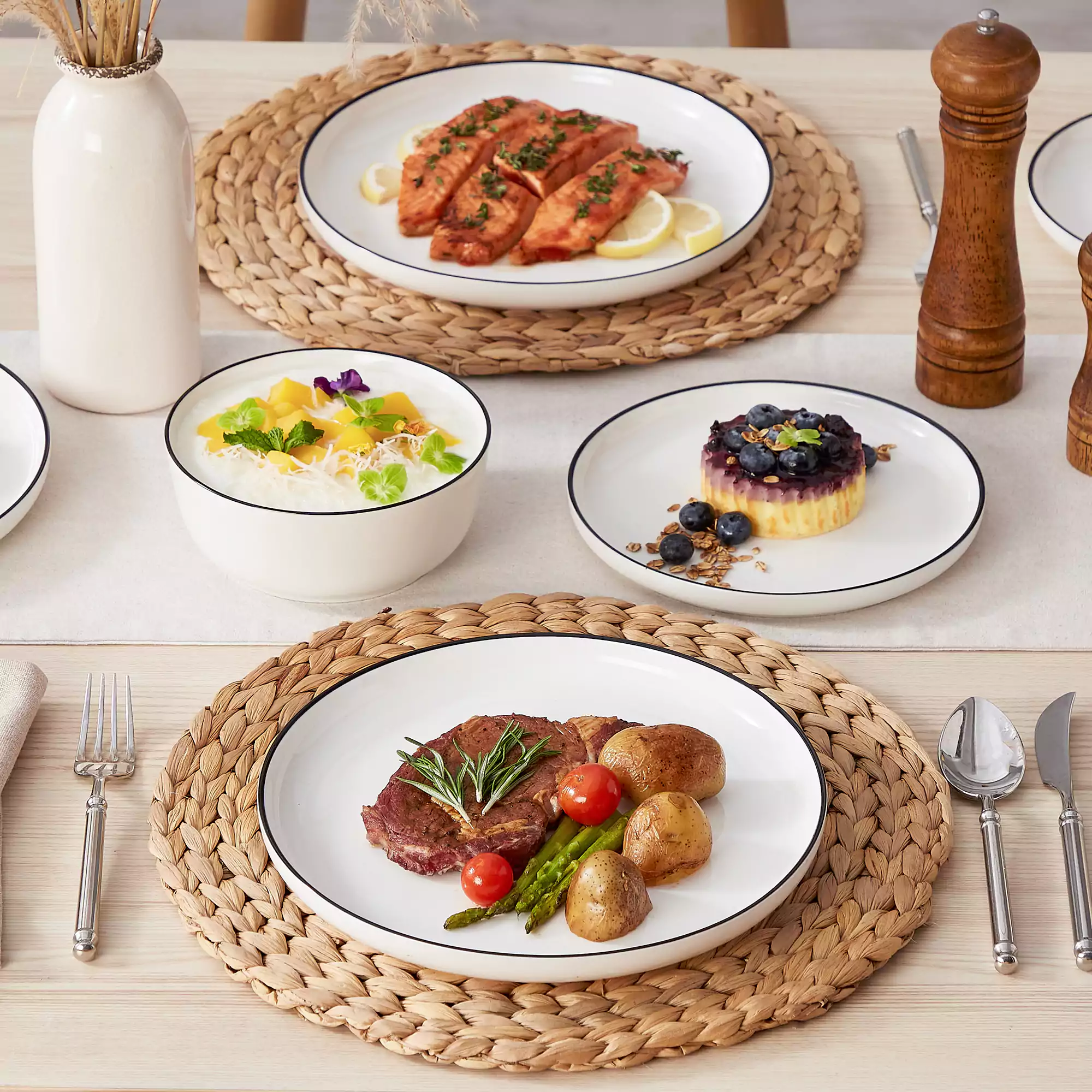 Mina 18 Piece Dinnerware Set - Image 25