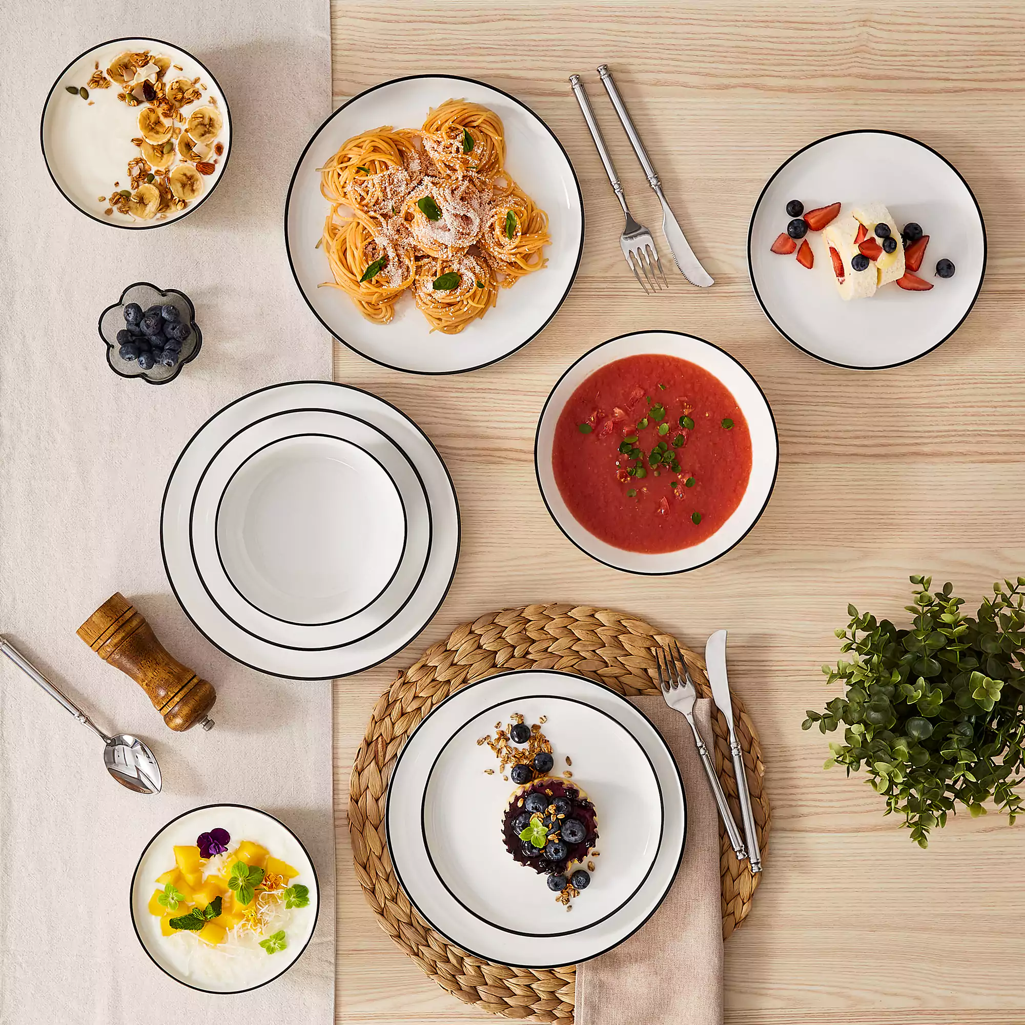 Mina 24 Piece Dinnerware Set - Image 21