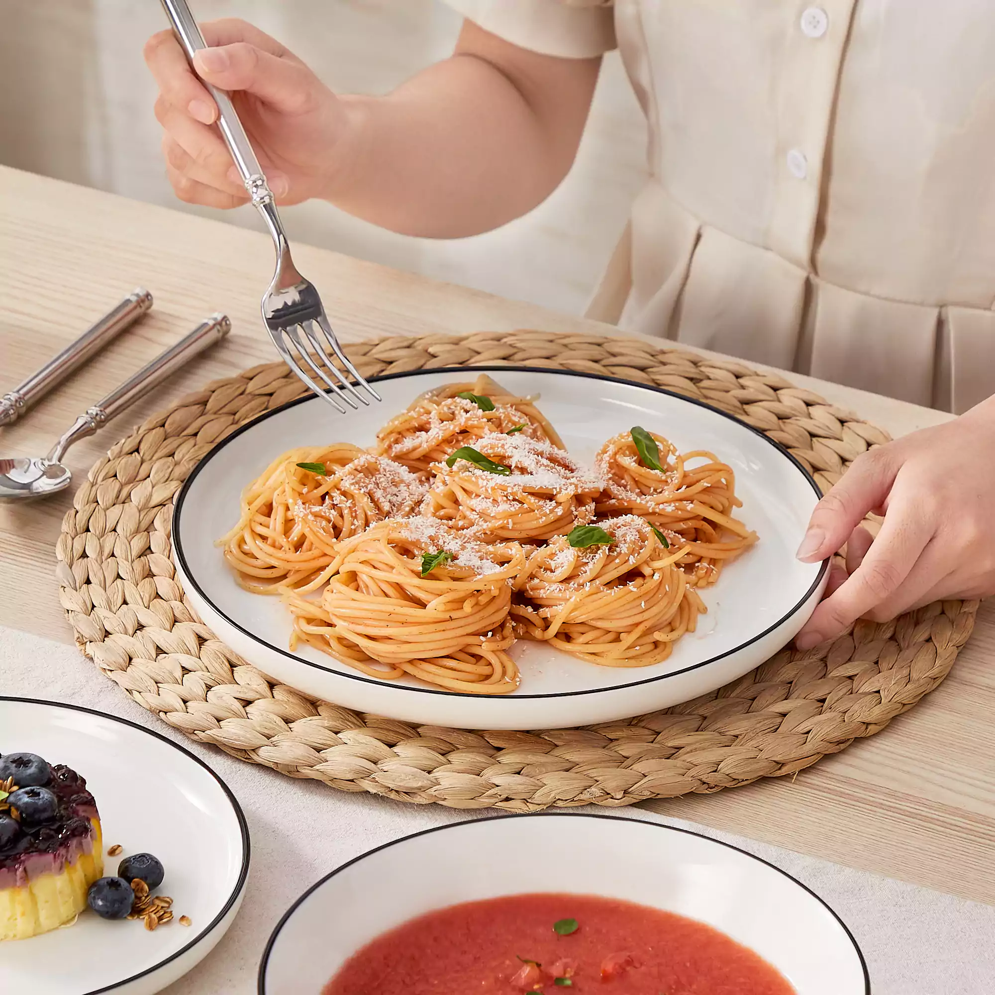 Mina 24 Piece Dinnerware Set - Image 25