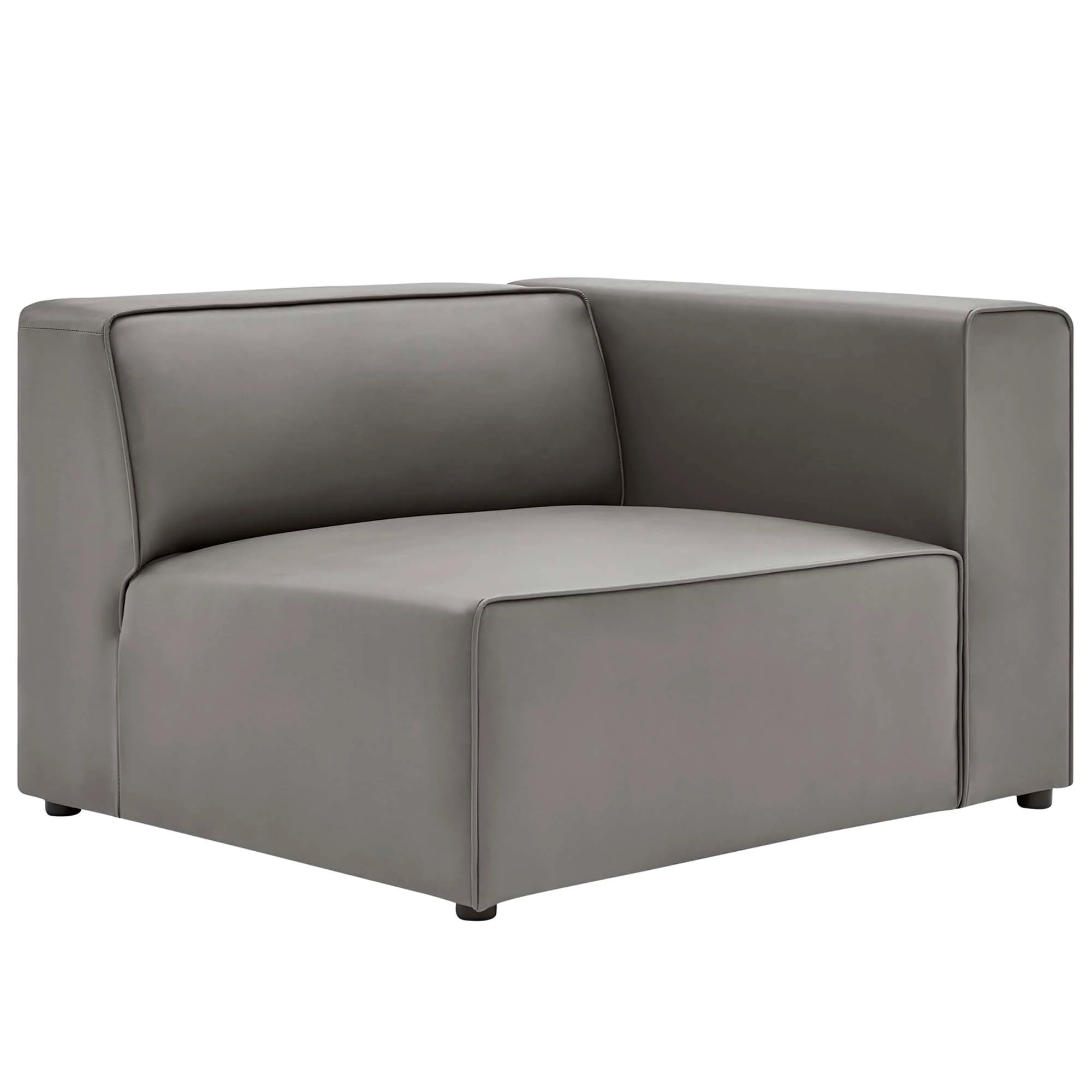 Mingle 2-Piece Vegan Leather Sectional Sofa Loveseat by Modway - Image 11