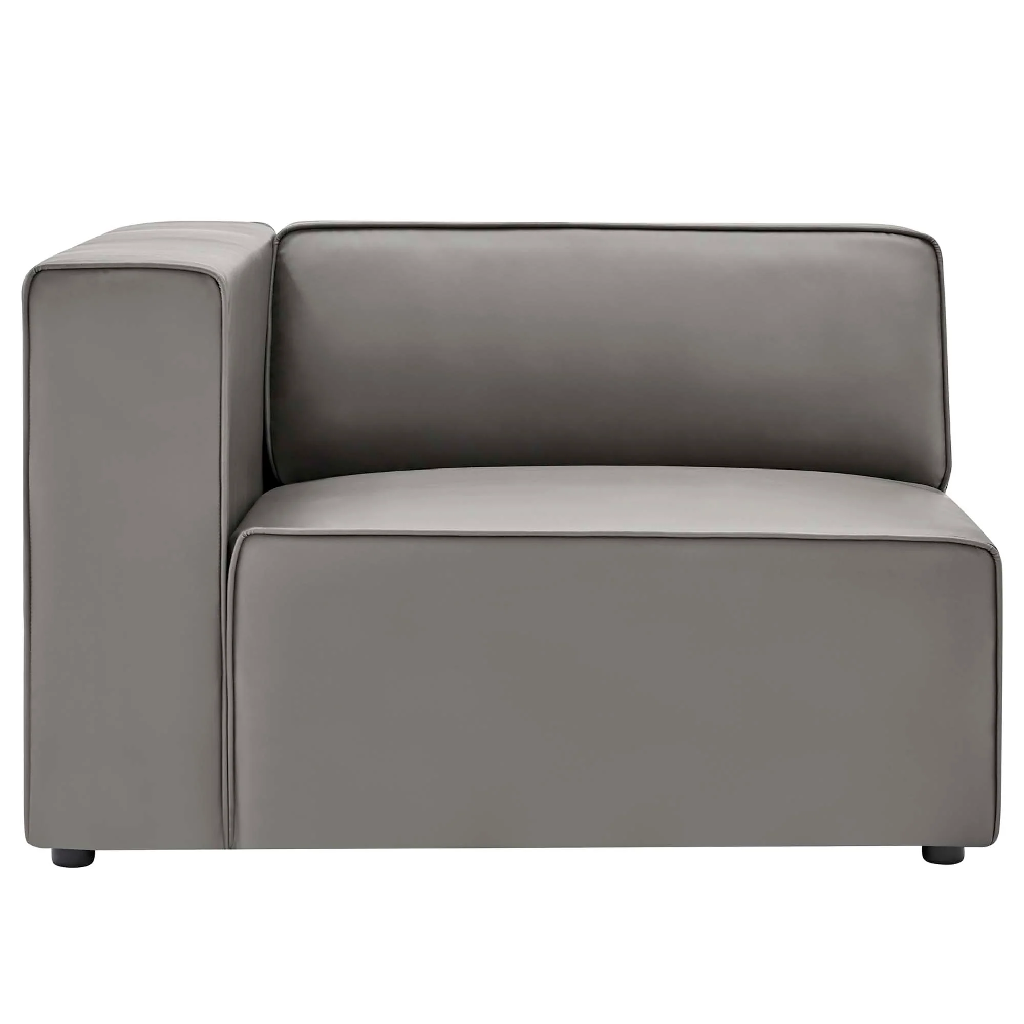 Mingle 2-Piece Vegan Leather Sectional Sofa Loveseat by Modway - Image 15