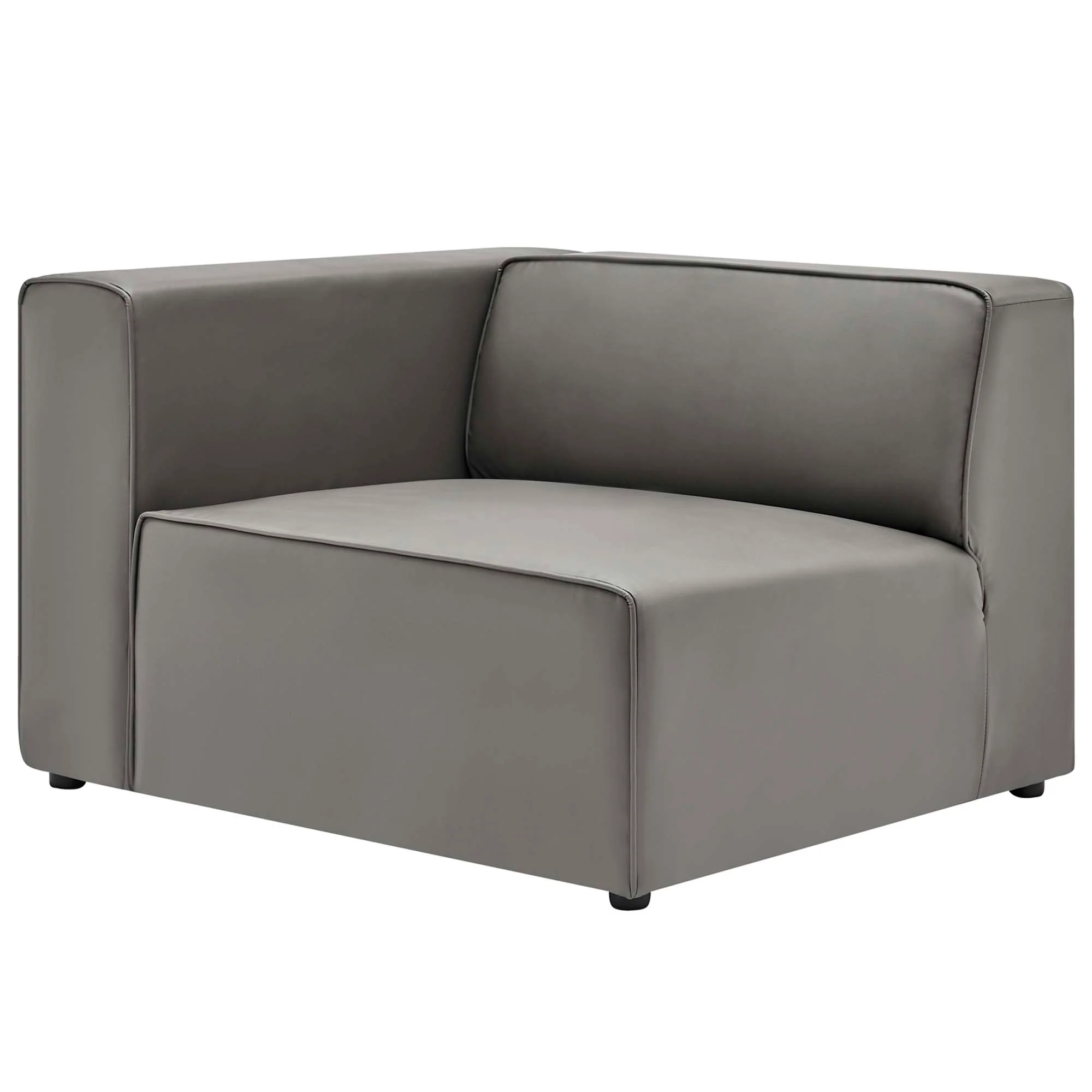 Mingle 2-Piece Vegan Leather Sectional Sofa Loveseat by Modway - Image 17