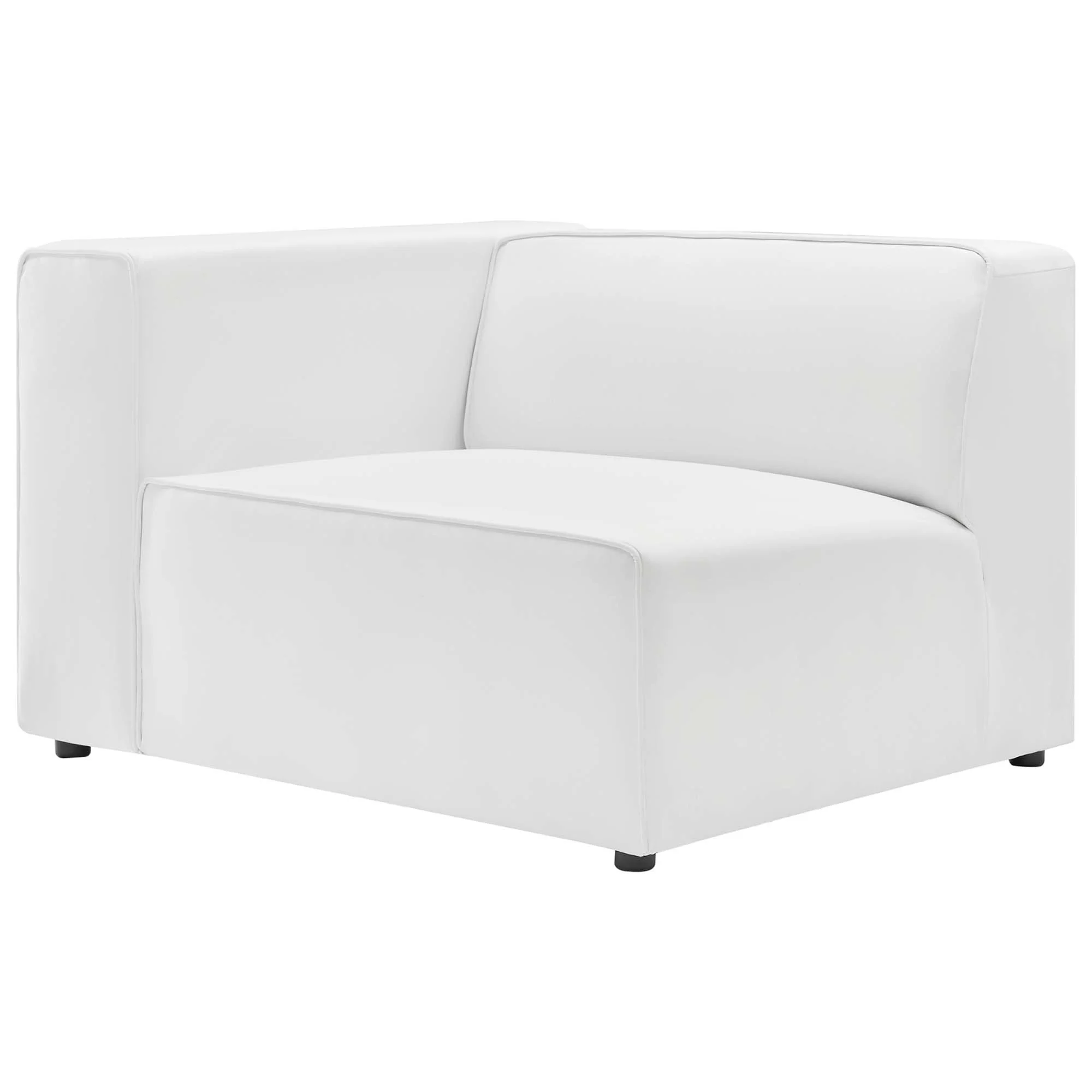 Mingle 2-Piece Vegan Leather Sectional Sofa Loveseat by Modway - Image 3