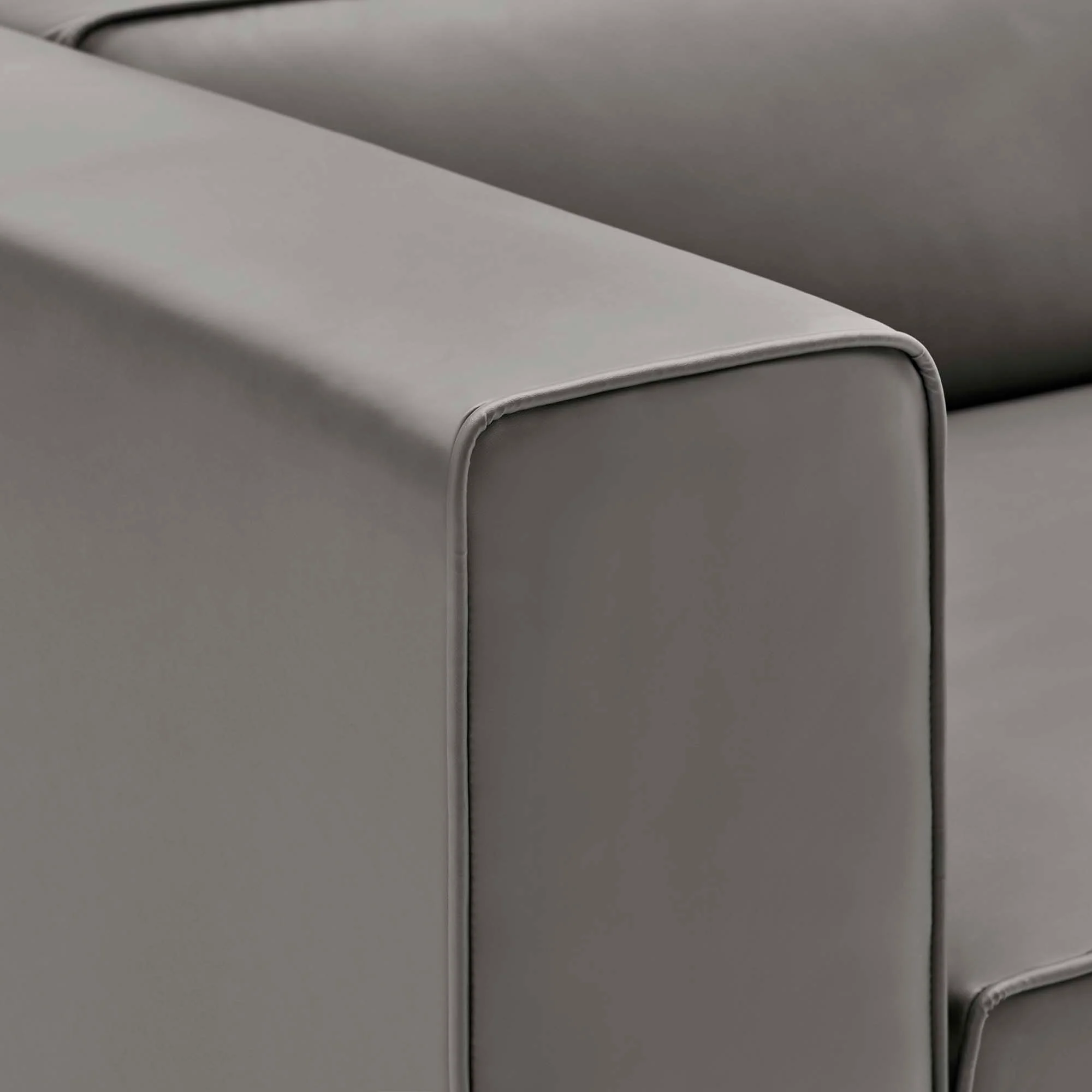 Mingle 2-Piece Vegan Leather Sectional Sofa Loveseat by Modway - Image 9