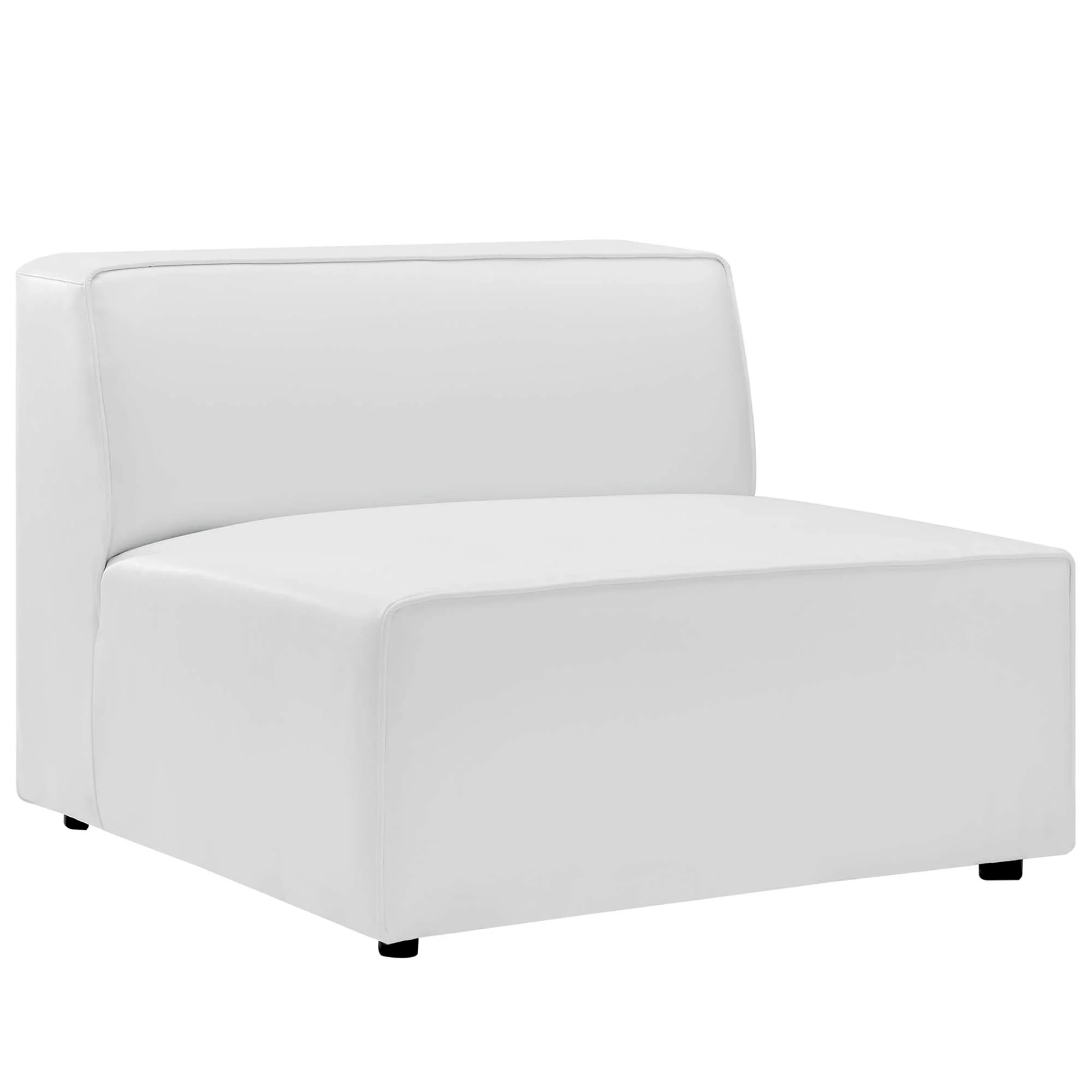 Mingle 5-Piece Vegan Leather Sectional Sofa by Modway - Image 7
