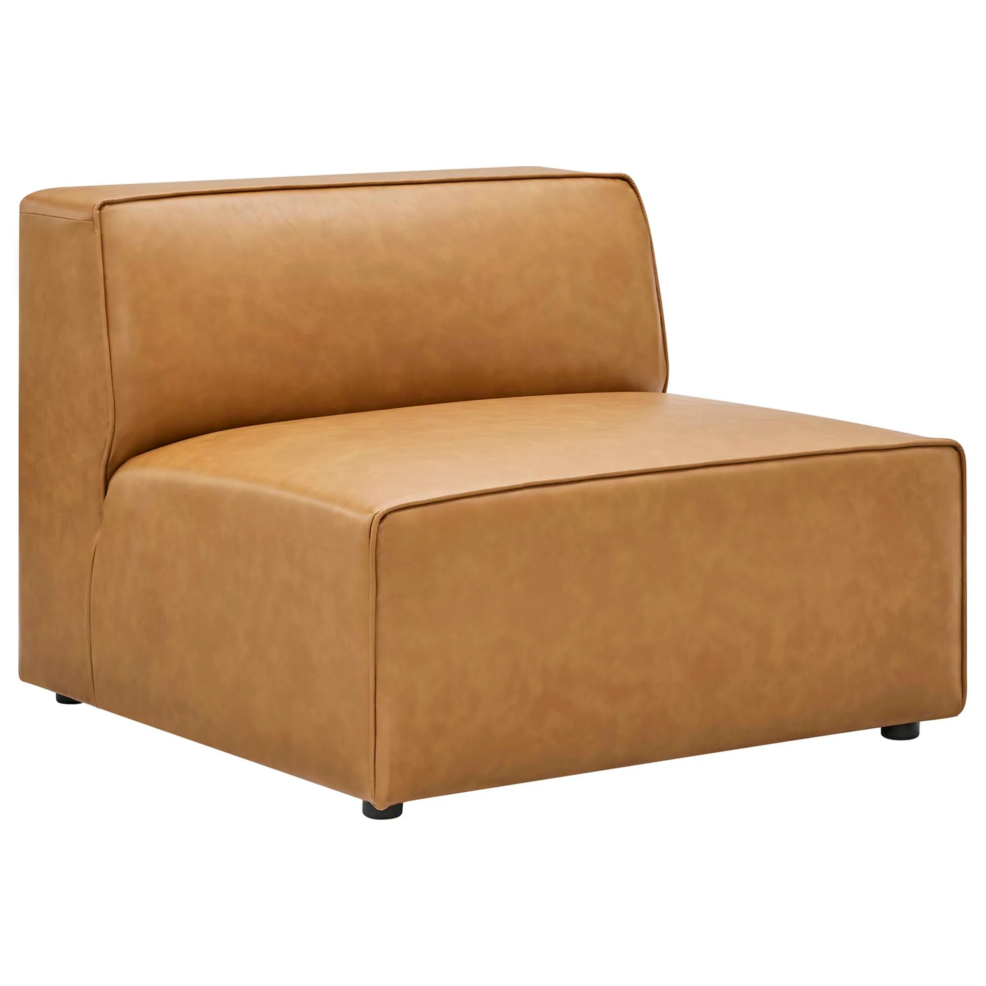 Mingle 5-Piece Vegan Leather Sectional Sofa by Modway - Image 8