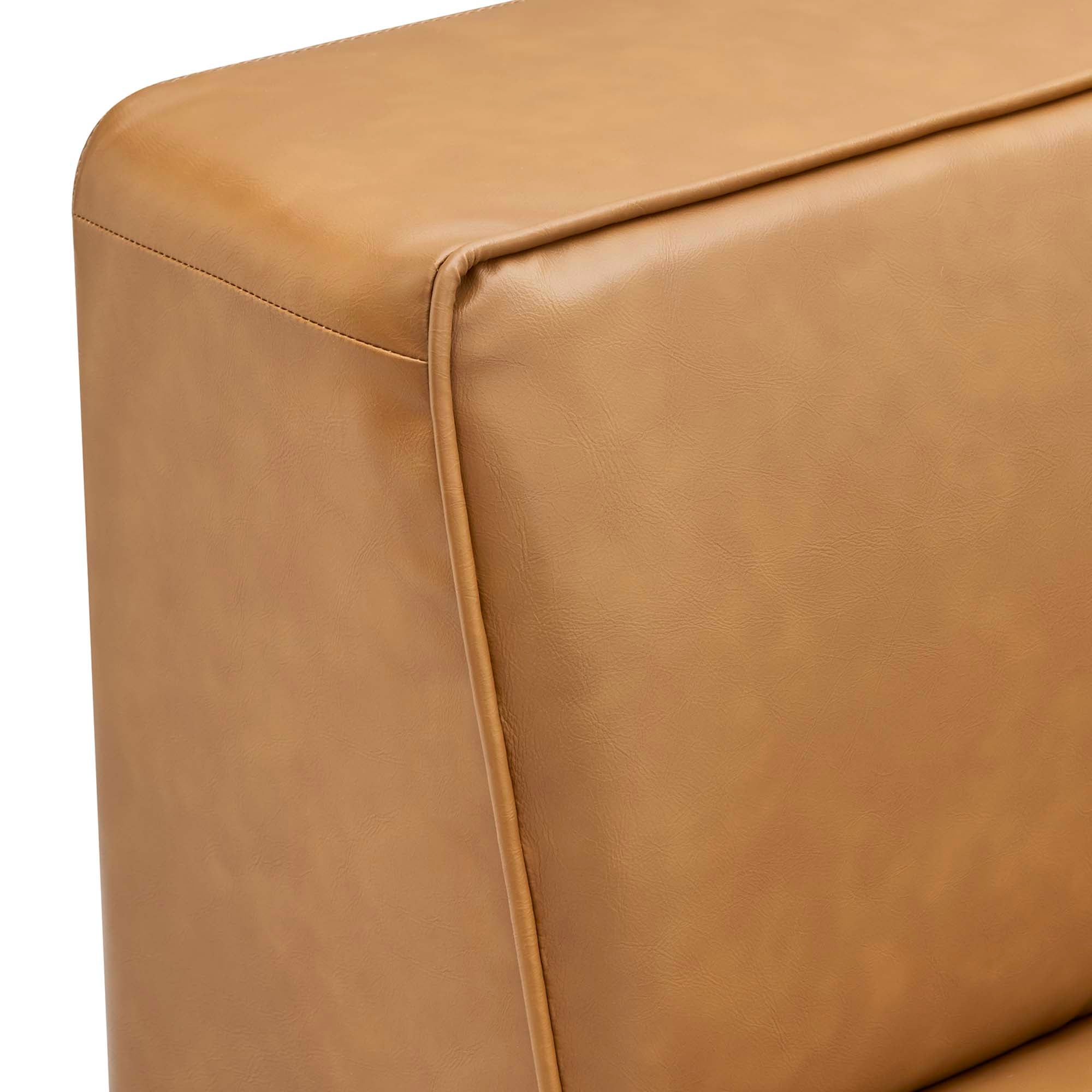 Mingle 7-Piece Vegan Leather Sectional Sofa by Modway - Image 9