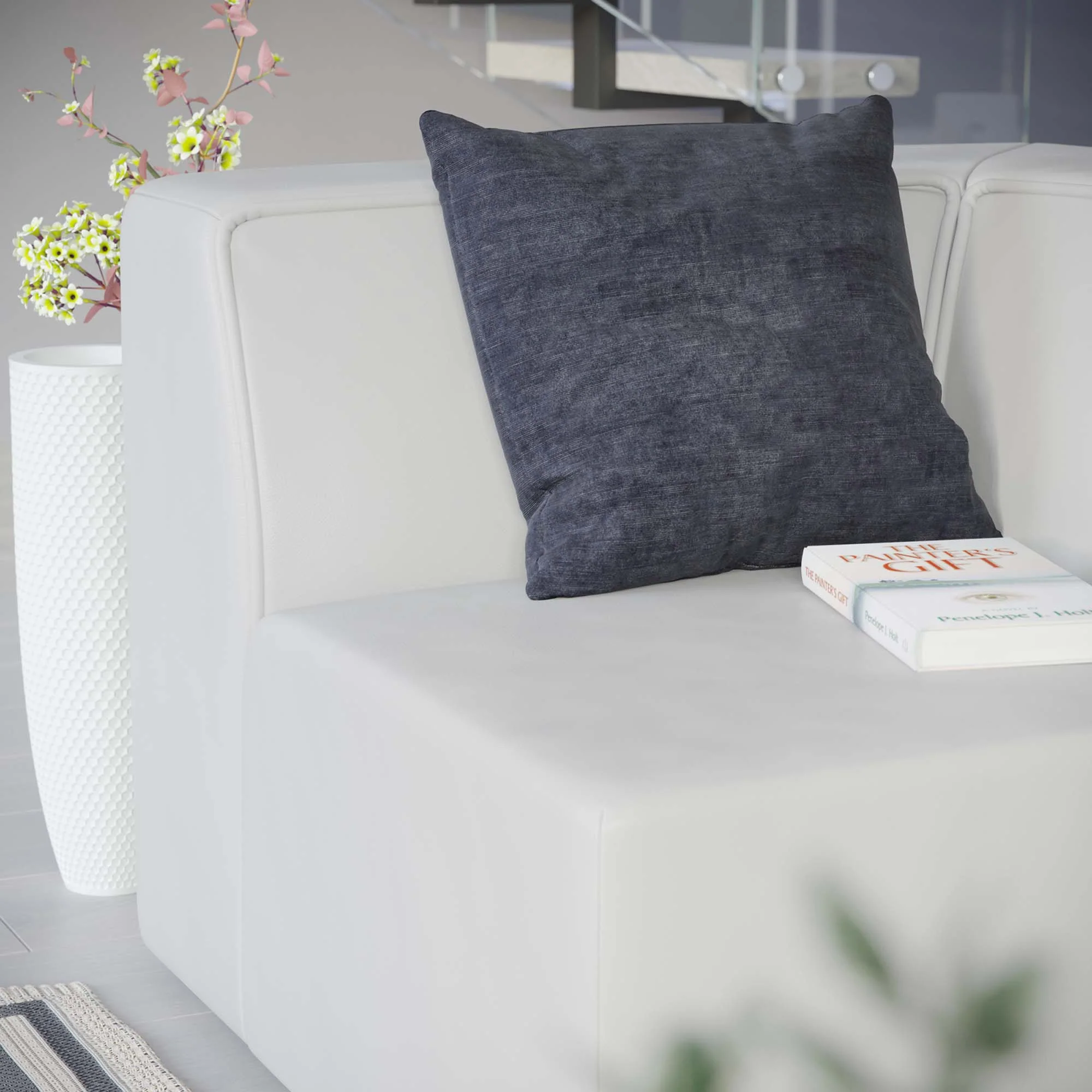 Mingle Vegan Leather Corner Chair by Modway - Image 7