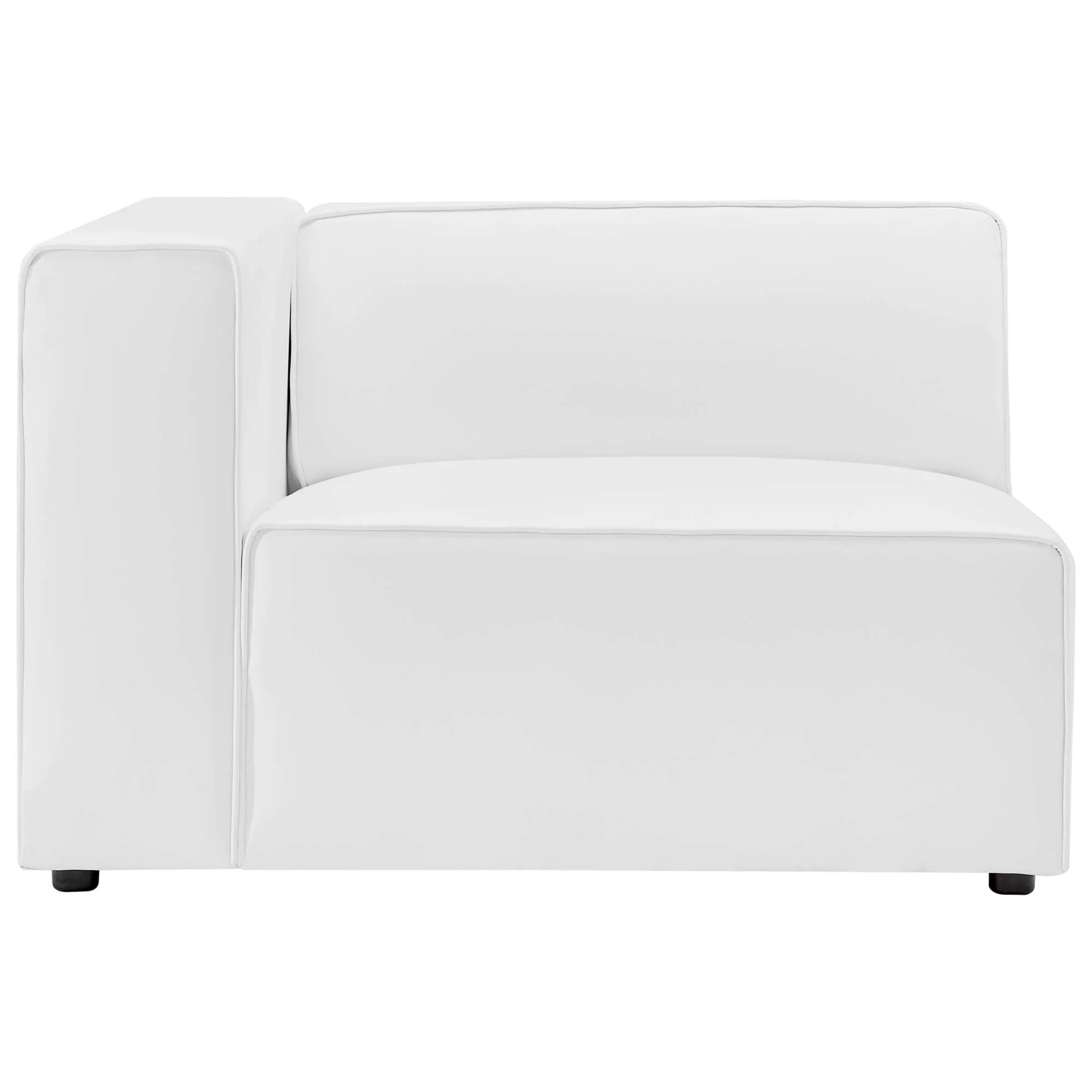 Mingle Vegan Leather Left-Arm Chair by Modway - Image 3