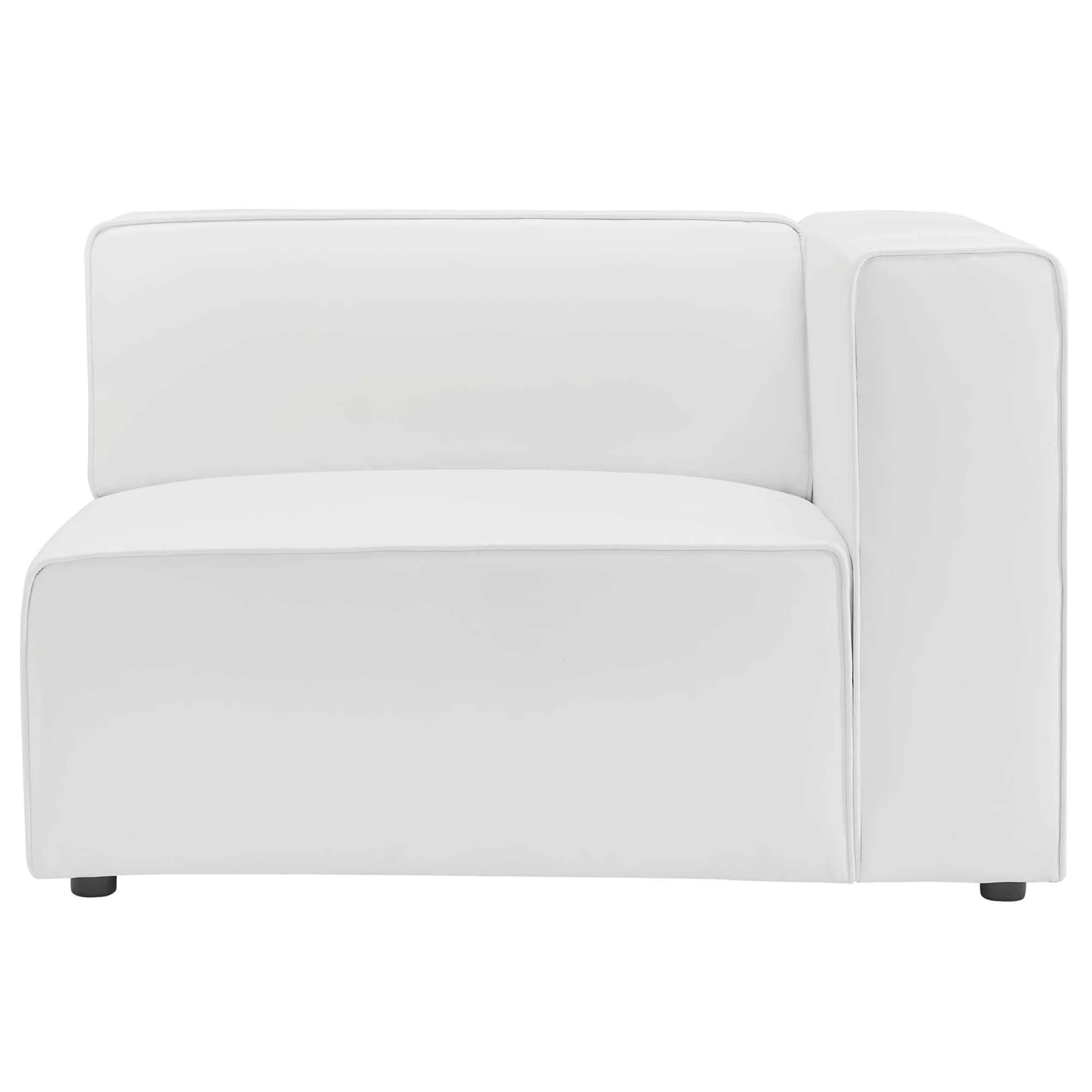 Mingle Vegan Leather Right-Arm Chair by Modway - Image 3