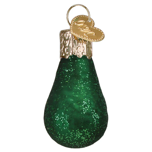 Mini Avocado Glass Ornament - Image 3