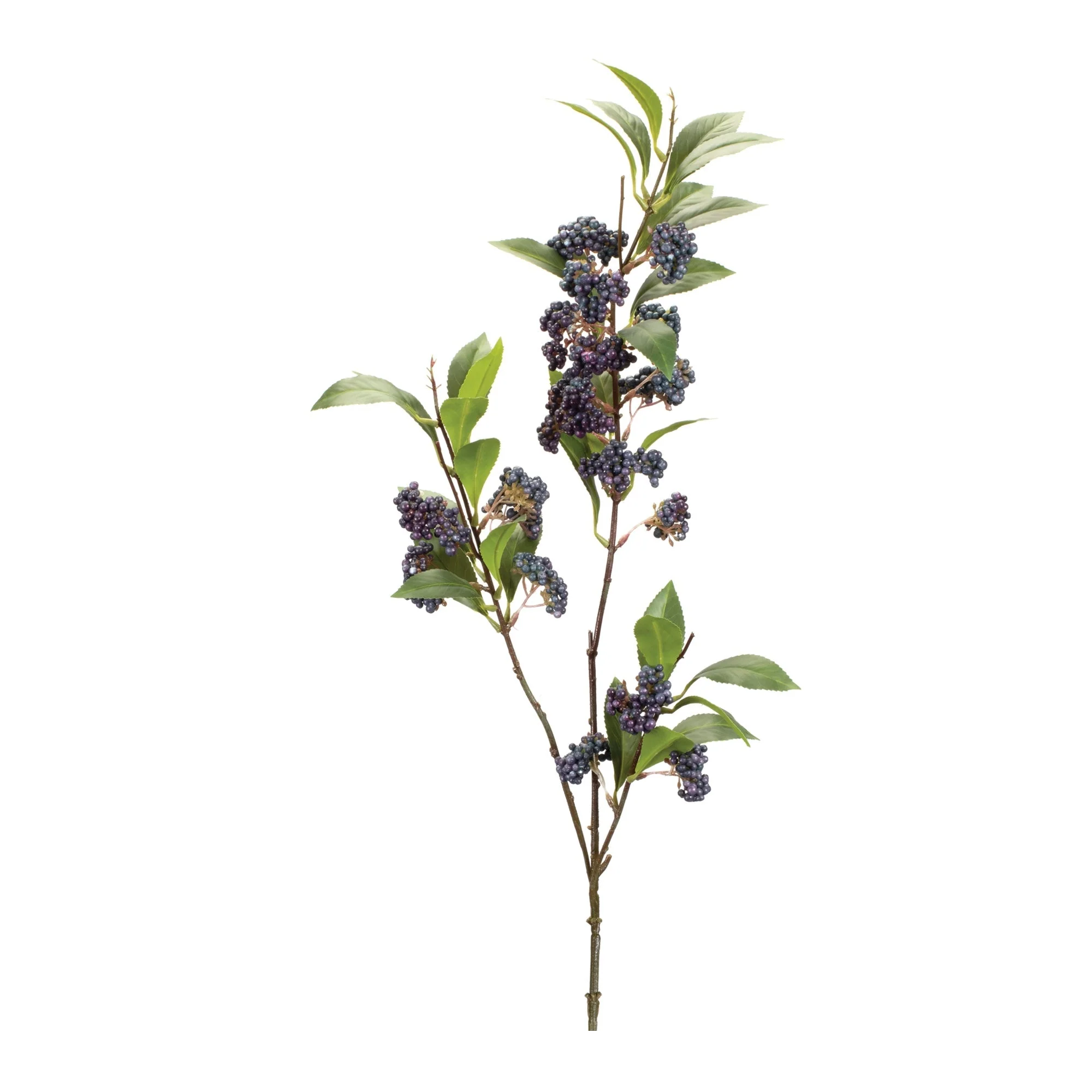Mini berry foliage branch (set of 2)