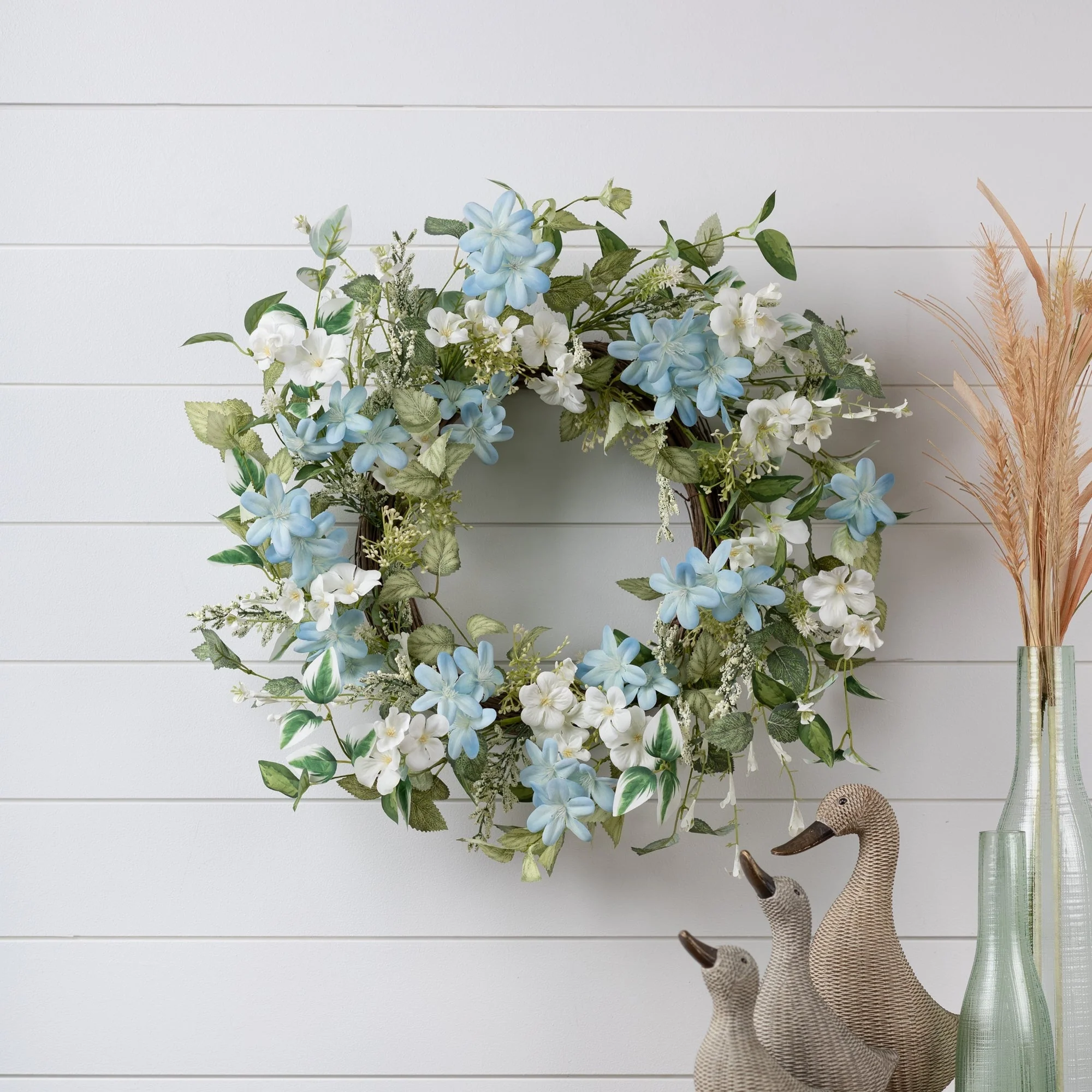 Mini Blossom Floral Wreath 23"D - Image 2