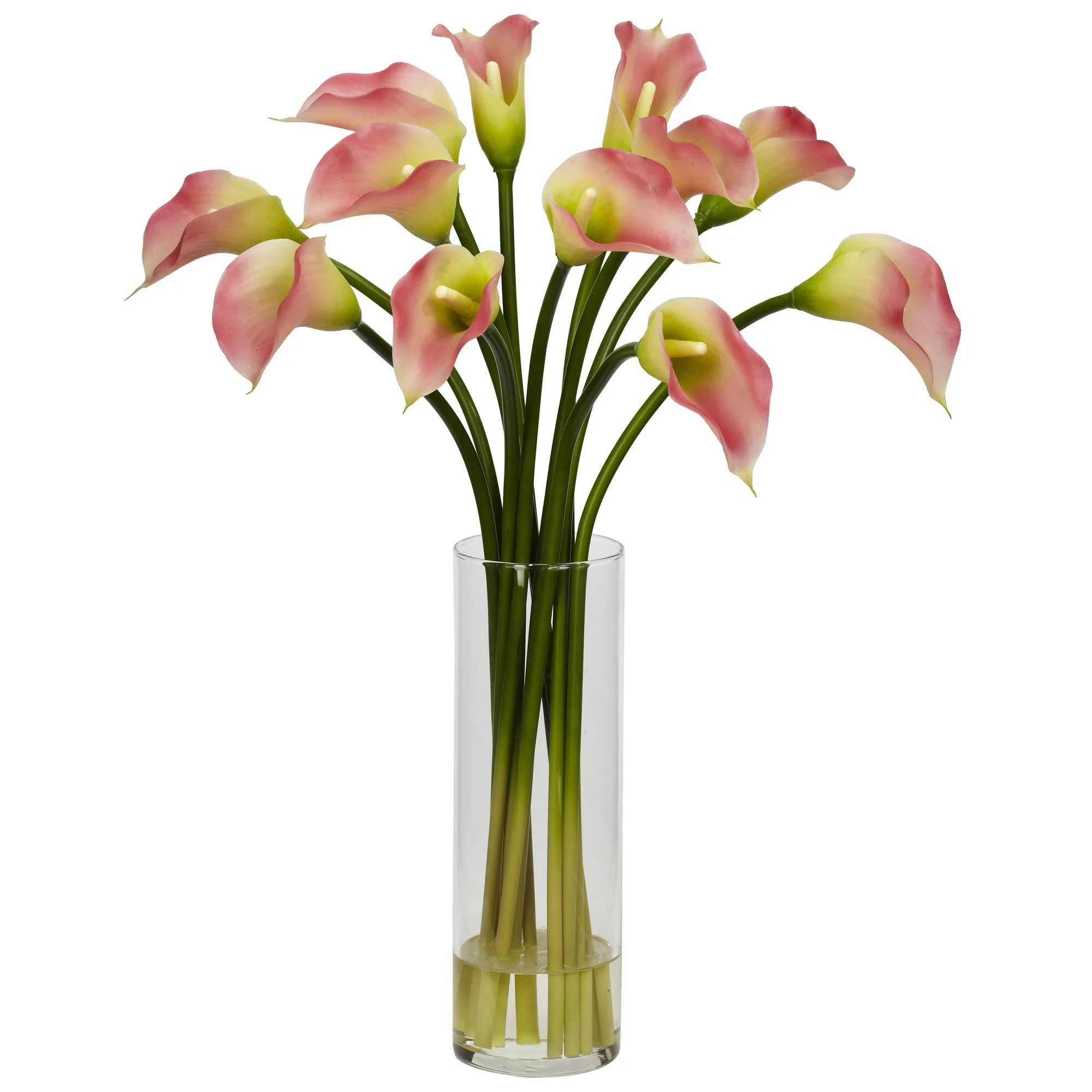 Mini Calla Lily Silk Flower Arrangement - Image 2