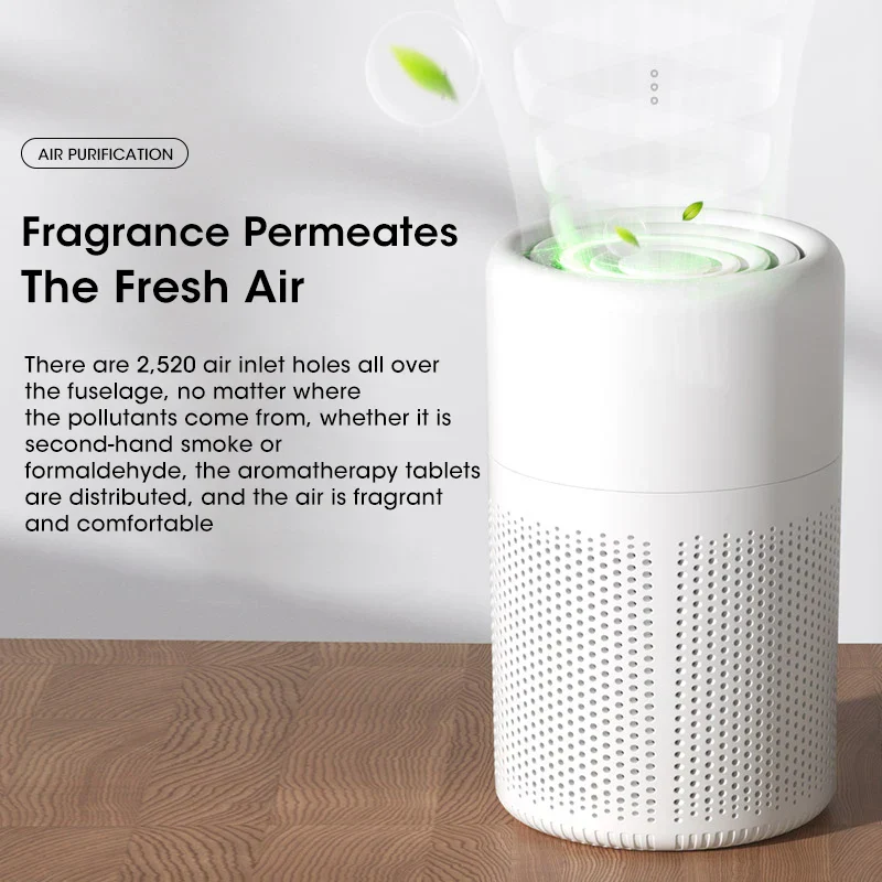 Mini Desktop Air Purifier with HEPA Filter for Home Office Odor Dust Smoke - Image 5