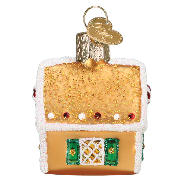 Mini Gingerbread House Ornament 2.25 x 1.75 x 1.25 - Image 3