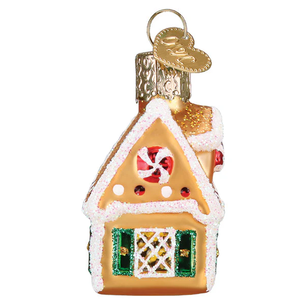 Mini Gingerbread House Ornament 2.25 x 1.75 x 1.25 - Image 4