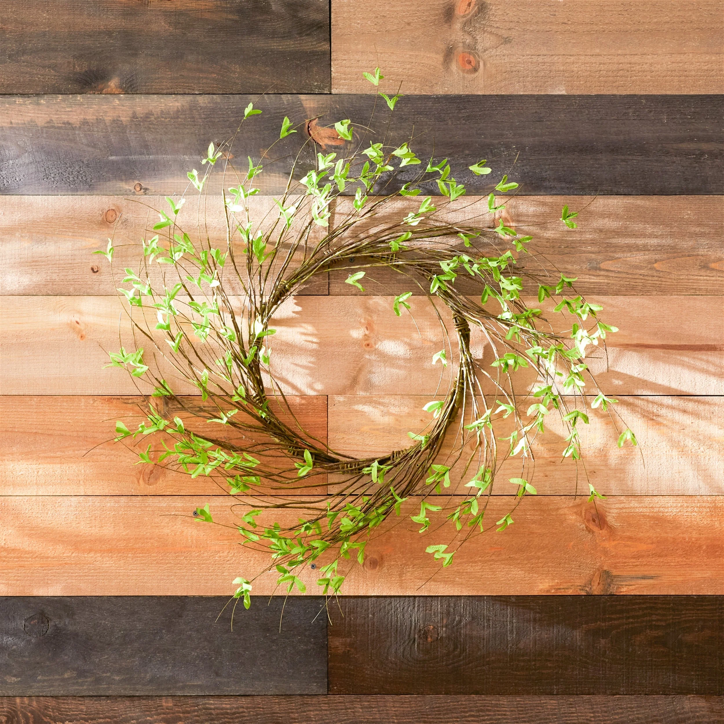 Mini Leaf Twig Wreath 22"D - Image 2
