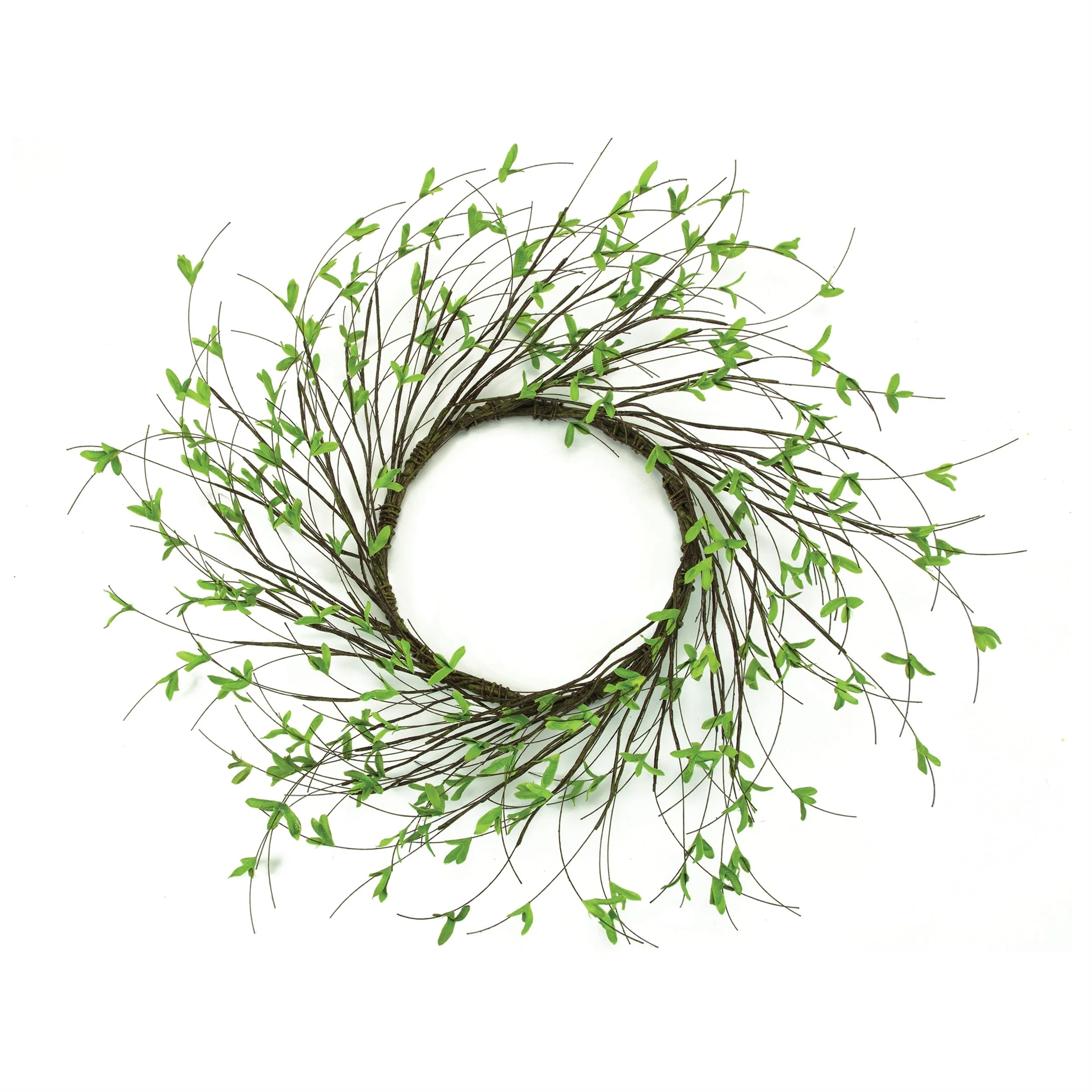 Mini Leaf Twig Wreath 22"D - Image 3