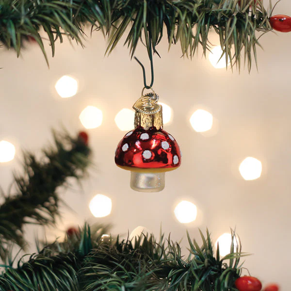 Mini Lucky Mushroom Ornament by Old World Christmas