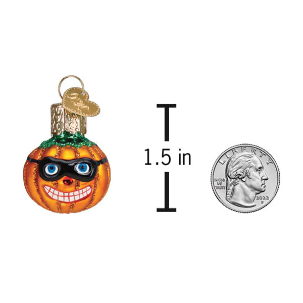 Mini Masked Jack O'lantern Ornament - Image 5