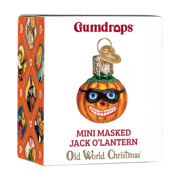 Mini Masked Jack O'lantern Ornament - Image 6