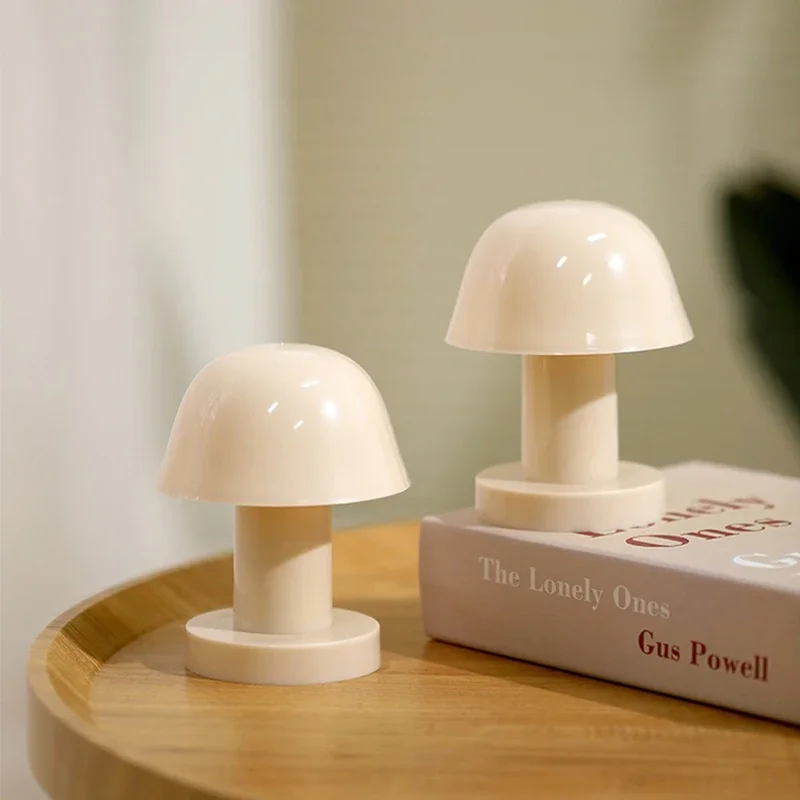 Mini Mushroom LED Night Light Battery Powered Portable Desk Lamp Home Decor - Image 5