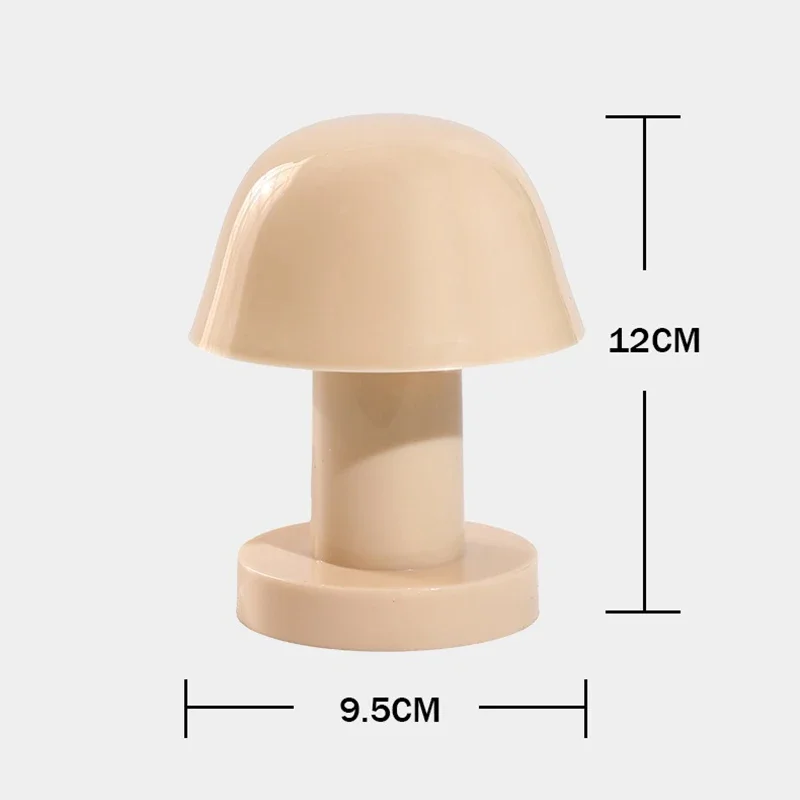 Mini Mushroom LED Night Light Battery Powered Portable Desk Lamp Home Decor - Image 6