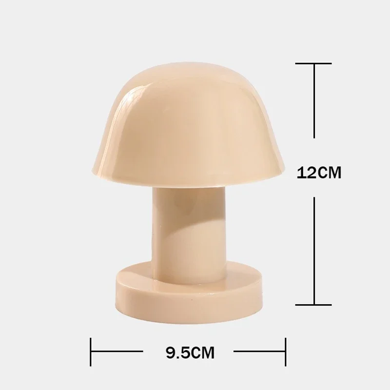 Mini Mushroom LED Night Light Battery Powered Portable Desk Lamp Home Decor - Image 7