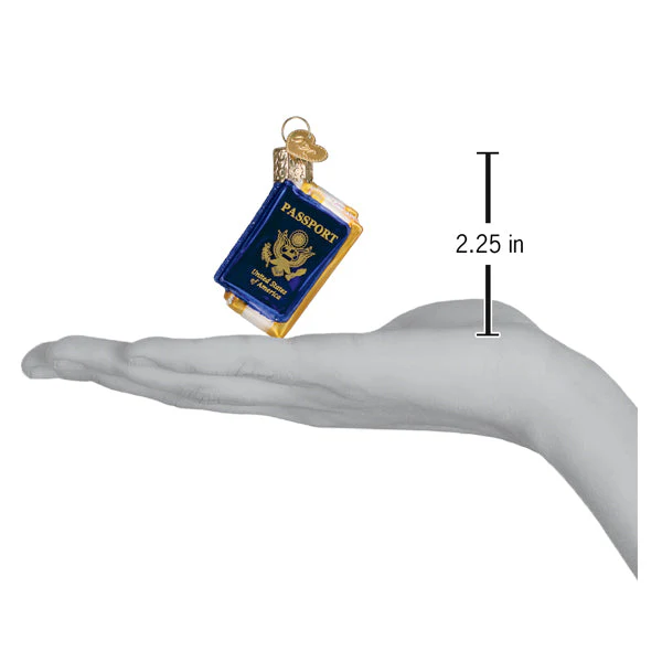 Mini Passport Ornament by Old World Christmas - Image 5