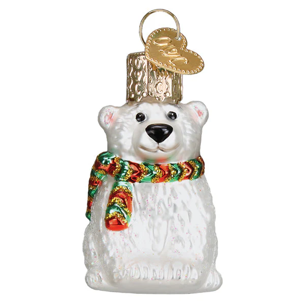 Mini Polar Bear Ornament - Image 2
