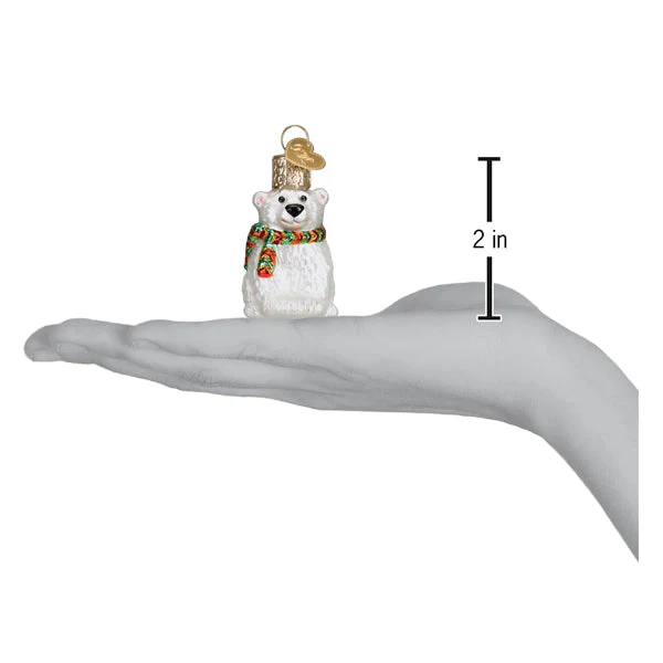 Mini Polar Bear Ornament - Image 5