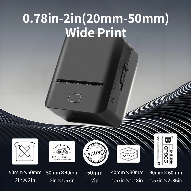 Mini Portable Thermal Label Printer for Phone, Color Sticker Maker Bluetooth SK20 - Image 3