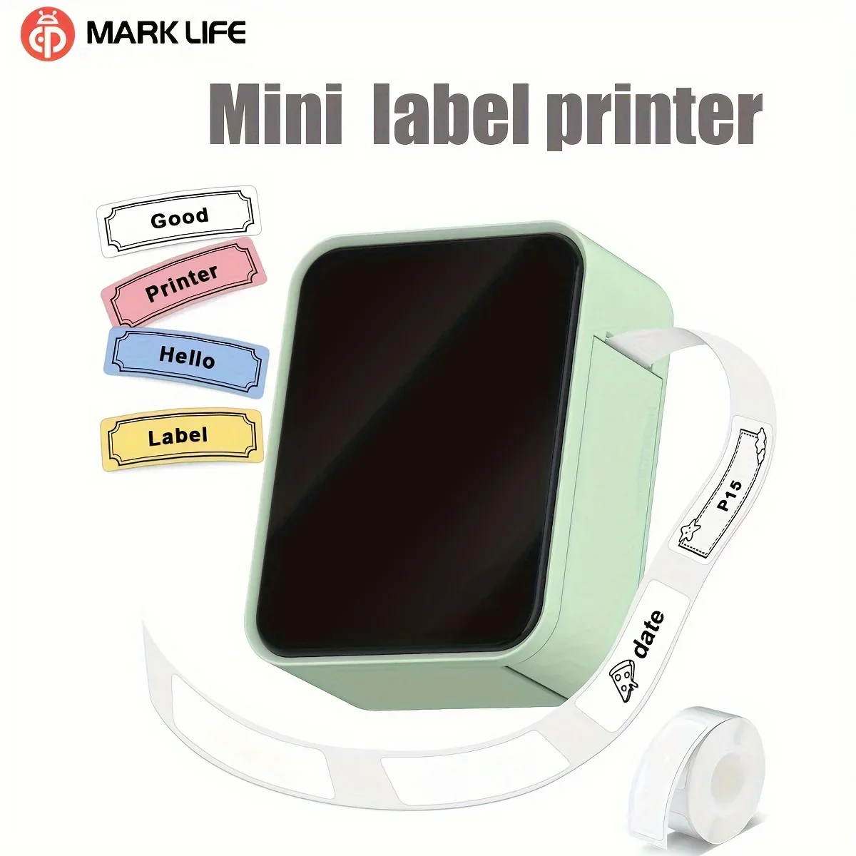 Mini Portable Thermal Label Printer Wireless Bluetooth Sticker Tag Maker P15 - Image 2