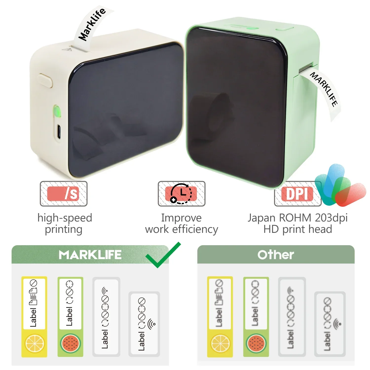 Mini Portable Thermal Label Printer Wireless Bluetooth Sticker Tag Maker P15 - Image 3