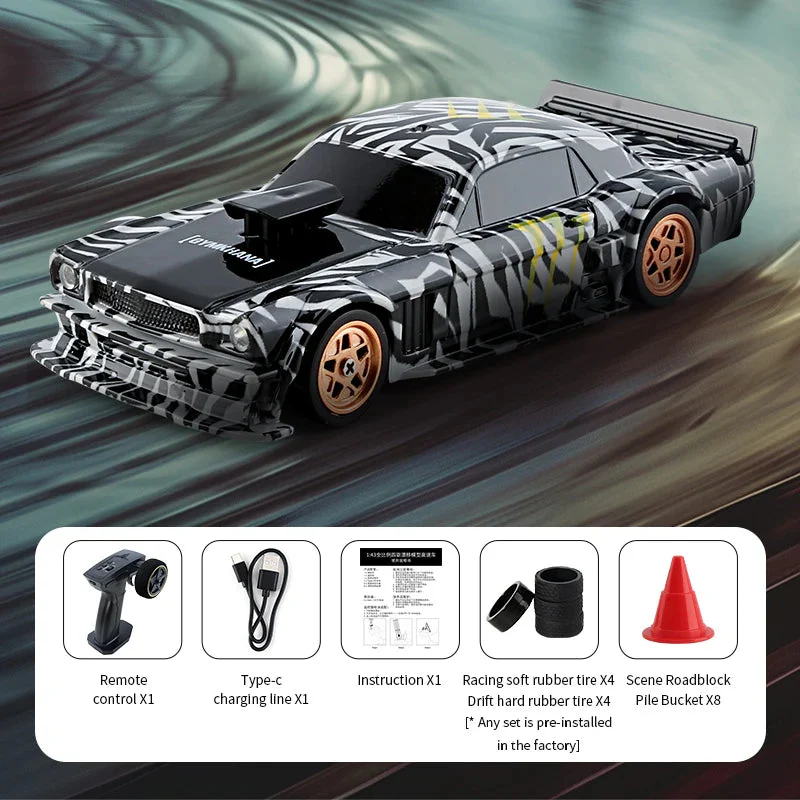 Mini RC Drift Car 1:43 Scale 4WD Remote Control Racing Vehicle Toy - Image 14