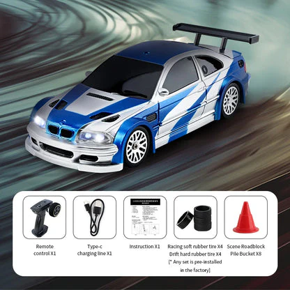 Mini RC Drift Car 1:43 Scale 4WD Remote Control Racing Vehicle Toy - Image 2