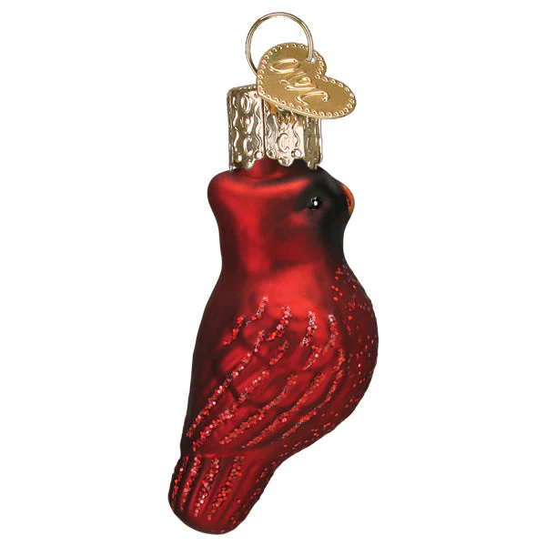 Mini Red Cardinal Ornament by Old World Christmas - Image 2