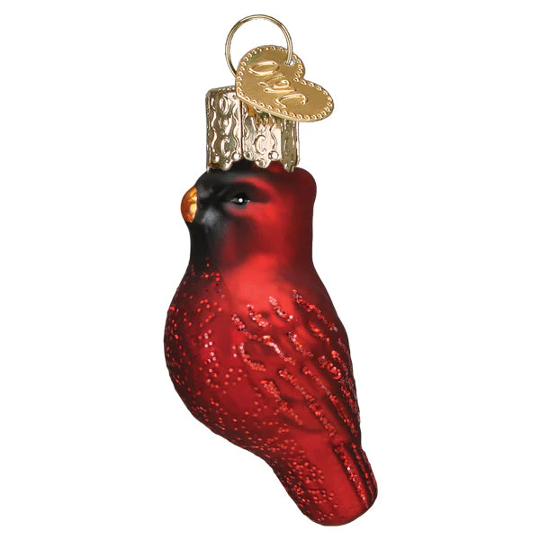 Mini Red Cardinal Ornament by Old World Christmas - Image 3