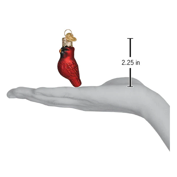Mini Red Cardinal Ornament by Old World Christmas - Image 5